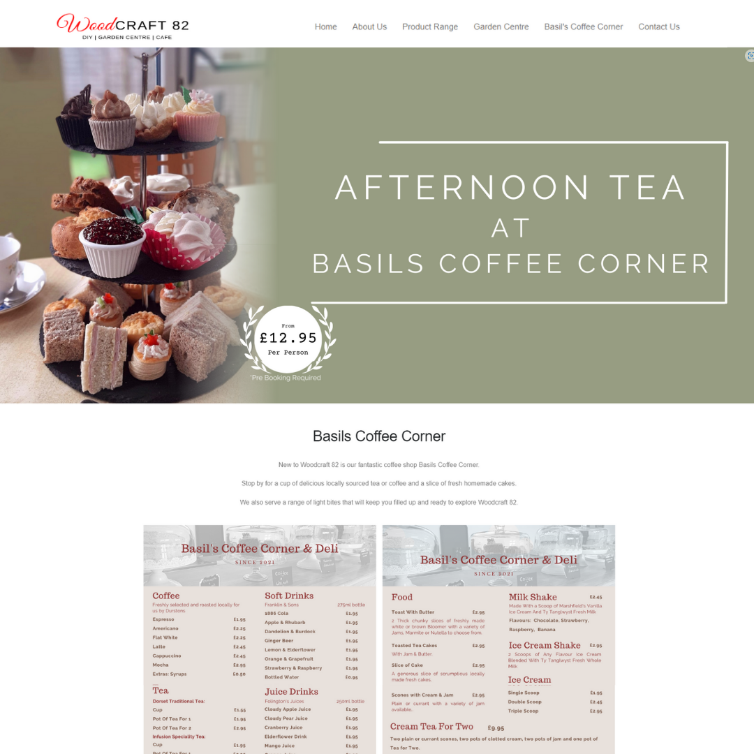 Image of Woodcraft82 a website designed by Cerys Codes